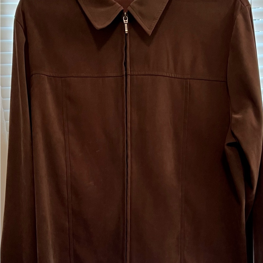 Women’s Brown Zip-Up Jacket - light weight